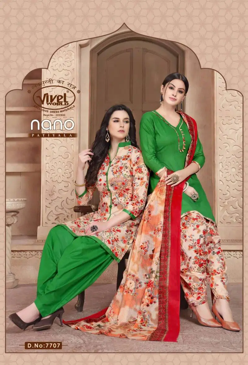 NANO PATIYALA NEW Launch Of Designer Cotton Regular Wear Printed Salwar Suit With Cotton Dupatta